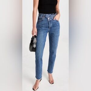 Agolde Criss Cross Straight Jeans